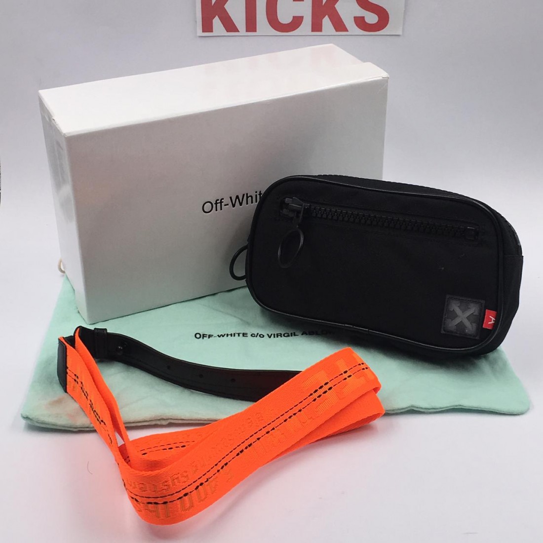 Off white tape hot sale crossbody bag